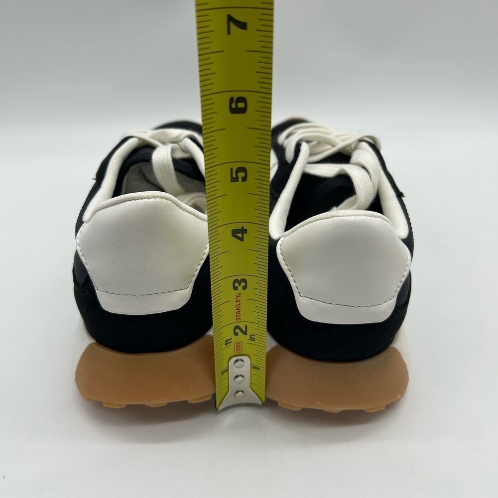 Steve Madden Kendrix Black White Lace-Up Sneakers Women’s Size 7 New With Box - Picture 7 of 11